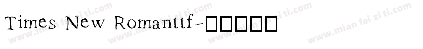 Times New Romanttf字体转换